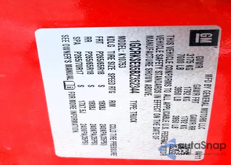 2011 Chevrolet Silverado K1500 Lt из США, поврежденный, VIN 1GCRKSE35BZ352344